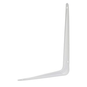 2 Pcs Hyper Tough 6" in x 8" in White Shelf Bracket Heavy Duty Metal